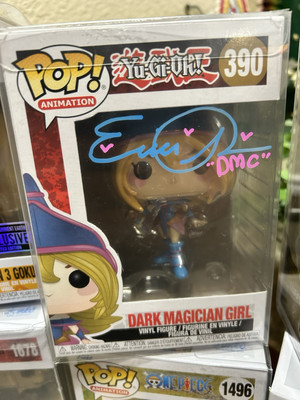 Yu-Gi-Oh! Dark Magician Girl #390 Signed By Erica Schroeder Funko Pop PSA COA-image