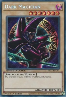 Yugioh! LP Dark Magician (G) - SBC1-ENG01 - Secret Rare - 1st Edition Lightly Pl-image
