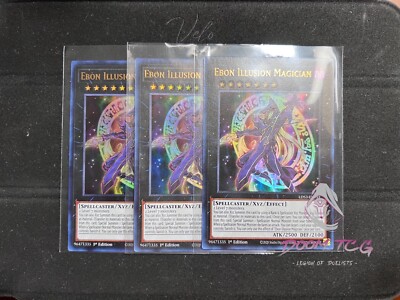 Yugioh Ebon Illusion Magician LDS3-EN091 1st Ed  UR 🔵 (x3) “Dark Magician Arch”-image