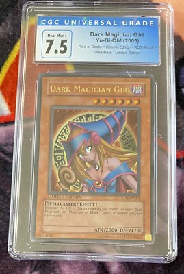 Yu-Gi-Oh! Dark Magician Girl RDS-ENSE2, CGC 7.5-image