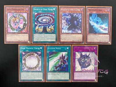 Yugioh “Dark Magician Deck Support” LED6-EN000, LED6-EN004, LED6-EN008 1st Ed-image