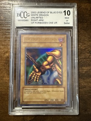 Yu-Gi-Oh TCG: 2002 Right Arm of the Forbidden One LOB-122 Ultra Rare BCCG 10-image