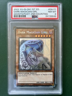 Yu-Gi-Oh! Dark Magician Girl Ghost/Past 2nd Haunting 1st Ed GFP2-EN177 PSA 8-image