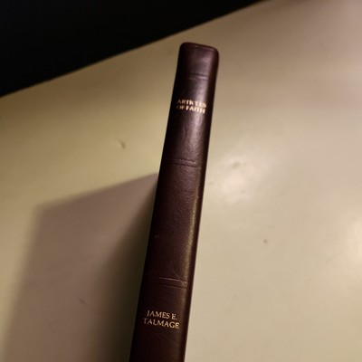 1982 articles of faith Church Employee Bendable Leather Bound.  New-image