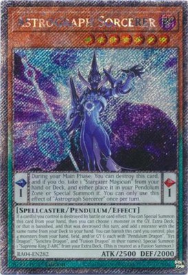 Yugioh! Astrograph Sorcerer - RA04-EN282 - Platinum Secret Rare - 1st Edition Ne-image