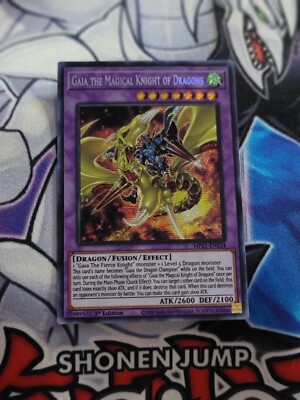 Yugioh Gaia The Magical Knight of Dragons Secret Rare 1st edition NM MP21-image