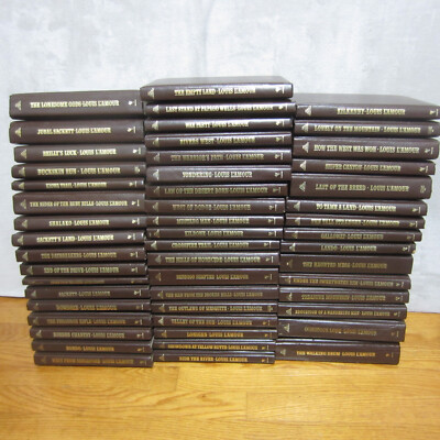 Lot of 51 The Louis L'Amour Collection:  Leatherette Books-image