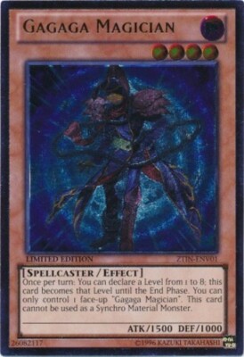 Yugioh! HP Gagaga Magician - ZTIN-ENV01 - Ultimate Rare - Limited Edition Heavil-image