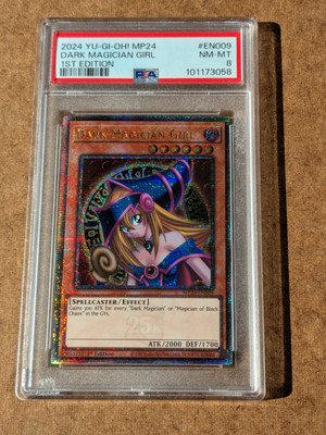 Yugioh Dark Magician Girl MP24-EN009 PSA 8 NM MINT 1st Edition QCSR-image