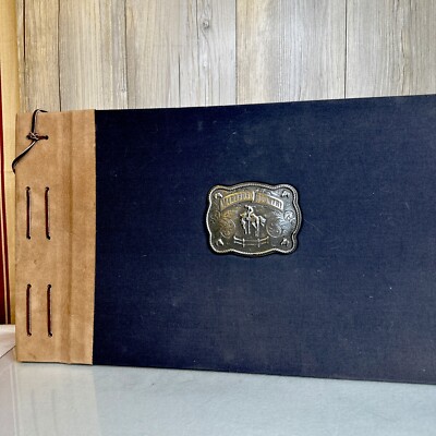 1999 Marlboro Country Photography Art Coffee Table Book Phillip Morris Leather-image