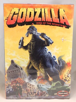 VINTAGE 2001 POLAR LIGHTS 16” GODZILLA KING OF THE MONSTERS MODEL KIT NEW SEALED-image