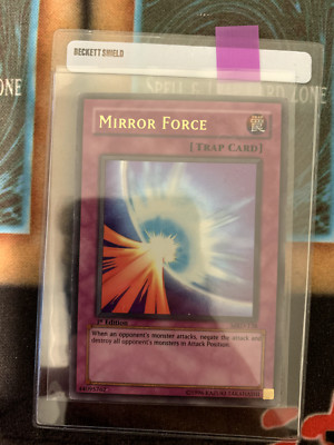 Mirror Force MRD-138 1st Edition Yugioh Card English Ultra Rare Vintage NA - PL-image