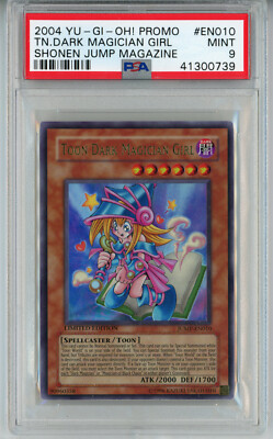 2004 YUGIOH JUMP-EN010 TOON DARK MAGICIAN GIRL ULTRA RARE PSA 9 MINT #41300739-image