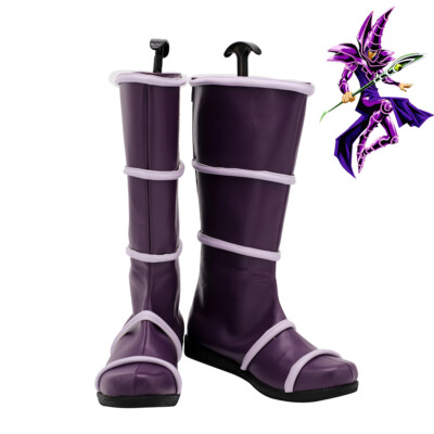 Yu-Gi-Oh! Dark Magician Shoes Cosplay Men Boots-image