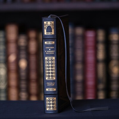 Franklin Library Mystery - Ashenden by W. Somerset Maugham - Leather, Rare!-image