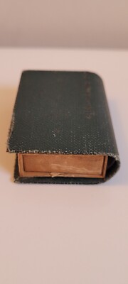 Vintage Match Box Leather Bound Book Match Case and Matches-image