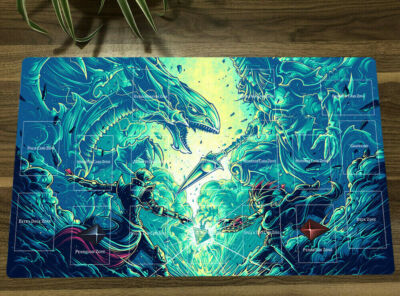 NEW YGO Playmat Dark Magician TCG CCG  Trading Card Game Mat + Bag-image