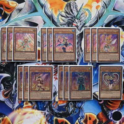 YuGiOH Complete Dark Magician Girl Deck! Dragon Knight Ebon Chocol  + Bonus Gift-image