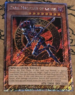 Yugioh Dark Magician of Chaos RA03-EN134 1st Edition Platinum Secret Rare NM -image