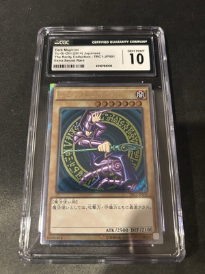 CGC 10 Gem Mint Dark Magician TRC1-JP001 The Rarity Collection 2014 Japanese-image