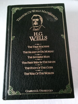 Treasury of World Masterpieces: H.G. Wells (Leather Bound/Silver Leaf pgs)-image