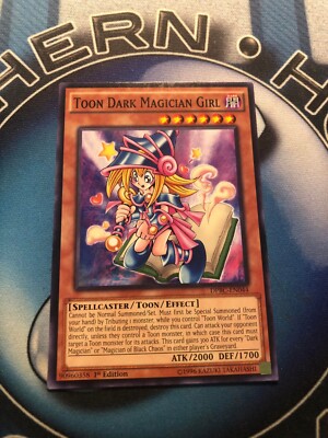 *** TOON DARK MAGICIAN GIRL *** 1ST EDITION MINT CONDITION YUGIOH!-image