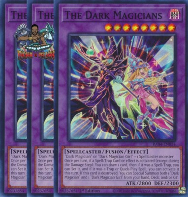 Yugioh! 3x The Dark Magicians RA04-EN054 Ultra Rare 1st Ed NM-image