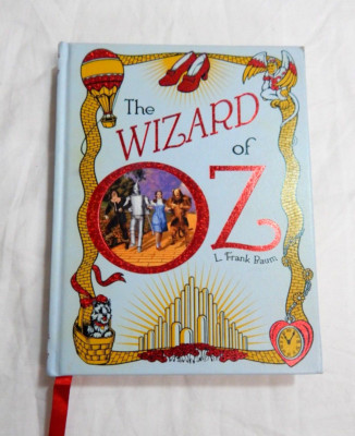 The Wizard of Oz Illustrated Leather Bound Hardcover Collectible L.F. Baum VGUC-image