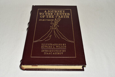 Easton Press JOURNEY TO CENTER OF EARTH Jules Verne LEATHER 1966 1ST Famous Ed.!-image
