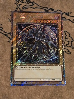 Yugioh Dark Magician Movie Pack Art RA04-EN001 Platinum Secret Rare NM Presale-image