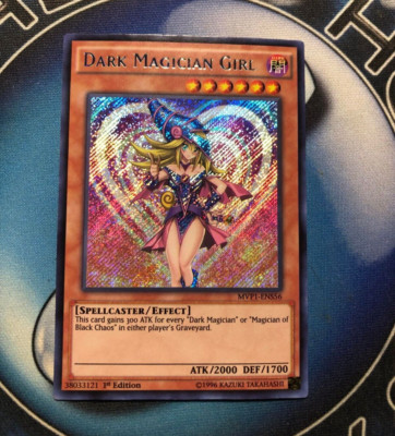 * DARK MAGICIAN GIRL * MINT 1ST EDITION ALTERNATE ART SECRET RARE MOVIE YUGIOH!-image