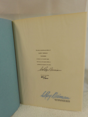 LeROY NEIMAN BOOK COLLECTION  (1) WINNERS # 415/600  HAND SIGNED LEATHER EDITION-image