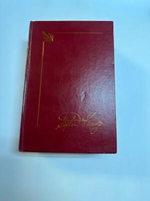 THE STAND by Stephen King Library Edition Red Leather-Bound Hardcover 1990 VG-image