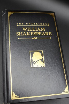 The Unabridged Complete Works of William Shakespeare Black Leather Bound 1997-image