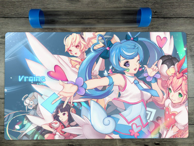 Ygomat Vrains Blue Angel Custom Playmat TCG CCG Mat Free High Quality tube-image