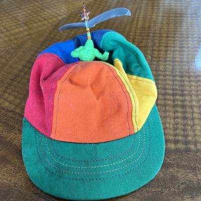INTERSTELLAR PROPELLER HAT BEANIE WITH Godzilla   & orange  STAR ON TOP -image