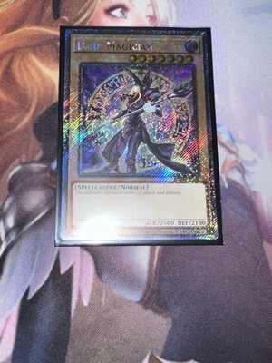 Dark Magician 8th Art 1st Edition Platinum Secret Rare RA04-EN106 NM-image