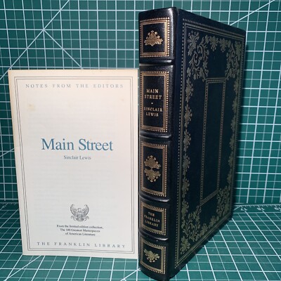 Franklin Library: Main Street By Sinclair Lewis Full Leather Near Mint-image