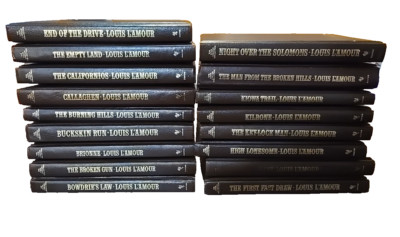 Louis L’Amour Collection Leatherette Book 1st Lot of 17 No Duplicates Bantam-image