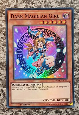 Yugioh Dark Magician Girl DPBC-EN009 Super Rare 1st Edition NM 2015-image