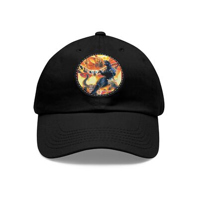 Godzilla Returns Monster Movie 1950s Baseball Cap with Leather Patch Scary art-image
