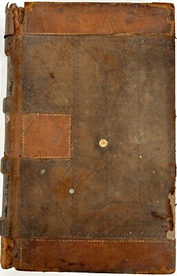 Antique 1876 Leather Bound Ledger Book From Meat Butcher - 614 Pages Filled Out-image