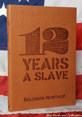 NEW 12 Twelve Years a Slave Solomon Northup Faux Leather Softcover Word Cloud-image