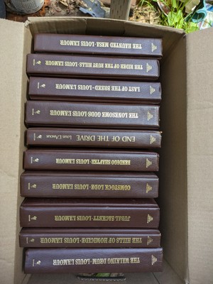 LOUIS L'AMOUR LEATHERETTE HC BOOKS BANTAM WESTERN - Pick Your Title Pick Each 1 -image