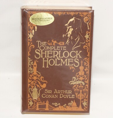 The Complete Sherlock Holmes Sir Arthur Conan Doyle Leather Bound SEALED-image