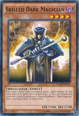 Skilled Dark Magician - YGLD-ENC19 - Common - Unlimited Edition - Lightly Played-image