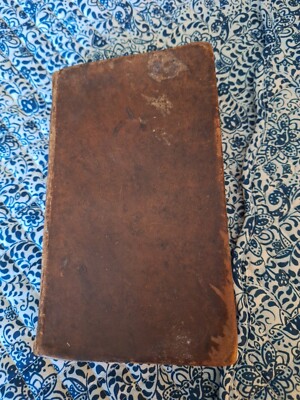 Antique 1812 Leather Book Swift’s Works Volume 1Jonathan Swift Johnson Sheridan-image