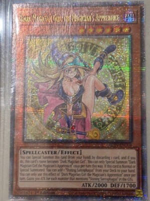 1x DARK MAGICIAN GIRL THE  MAGICIAN'S APPRENTICE QCR 1ST Ed MINT ALIN-EN004-image