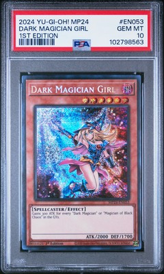 2024 YU-GI-OH! MP24-25TH ANV TIN: DUELING MIRRORS DARK MAGICIAN GIRL PSA 10-image