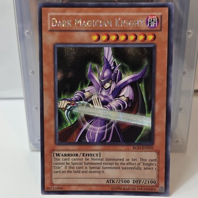 YuGiOh Dark Magician Knight ROD-EN001 Super Parallel Rare NM/M  Unlimited Ed NM-image